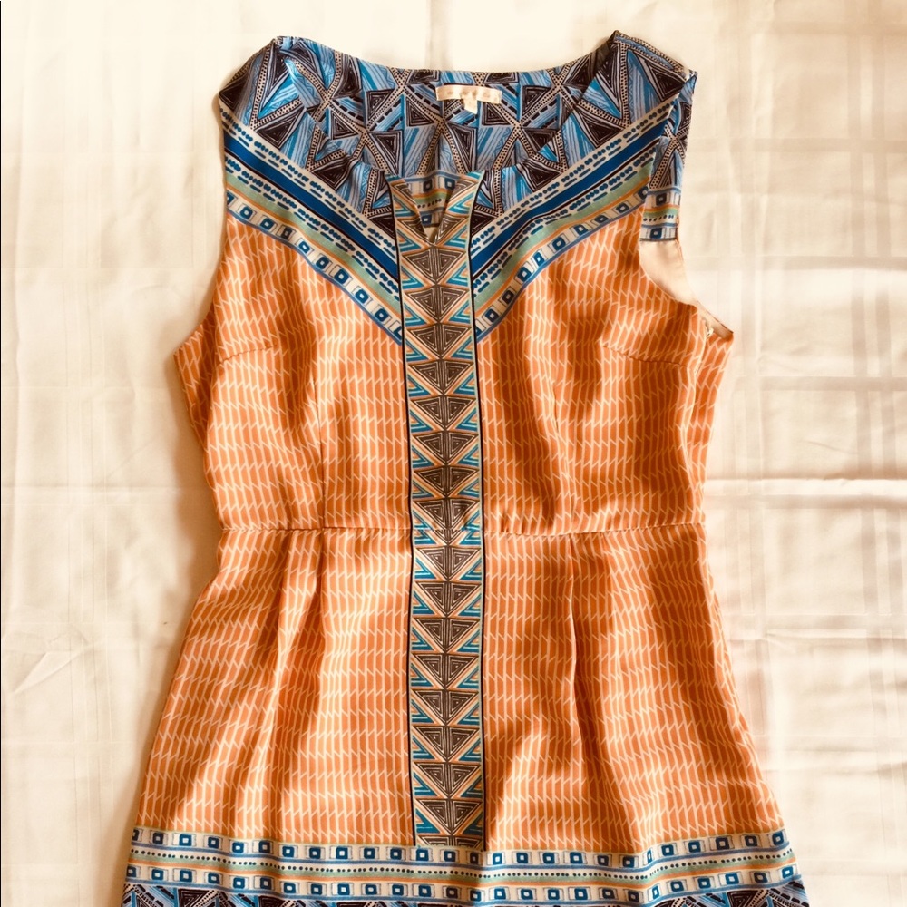 Under Skies geometric print summer dress